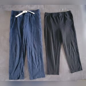 Two (2) Kid's 5T Pants Leggings Blue Black